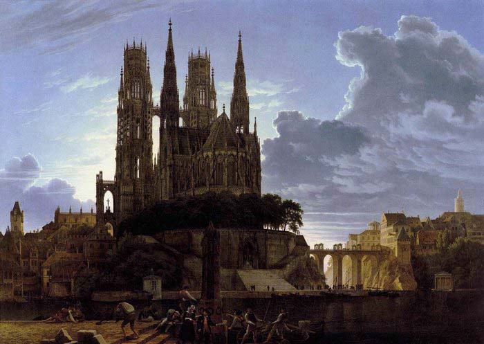 Medieval Town by Water after 1813